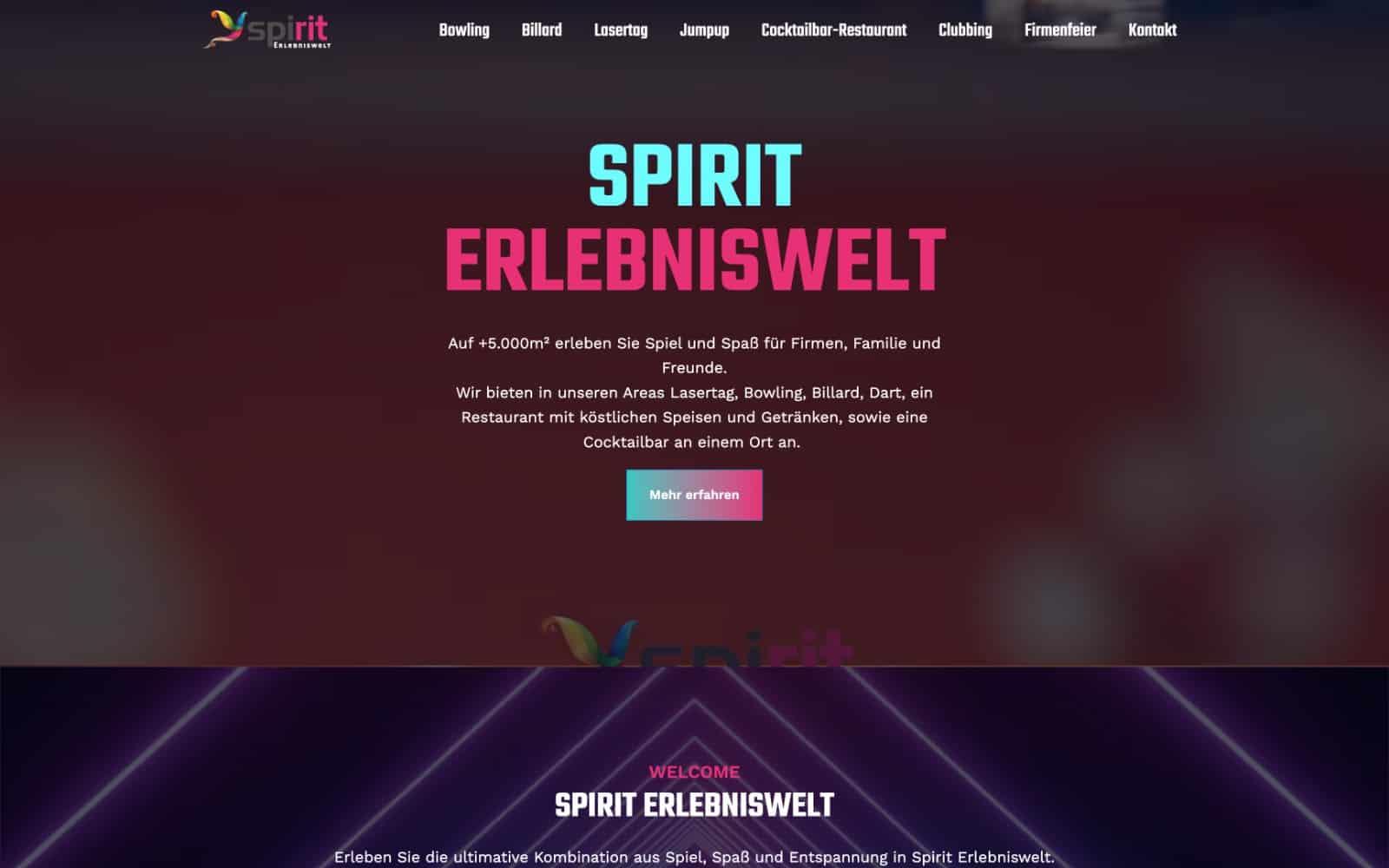 Ein elegantes und modernes Webdesign, das für Spirit Elbernswett entwickelt wurde und ein nahtloses Benutzererlebnis bietet. Das in Augsburg ansässige Designteam hat jedes Element fachmännisch kuratiert, um die Essenz des Geistes einzufangen