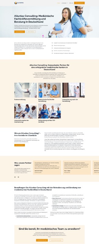 Ein Webdesign für eine Klinik in Augsburg.