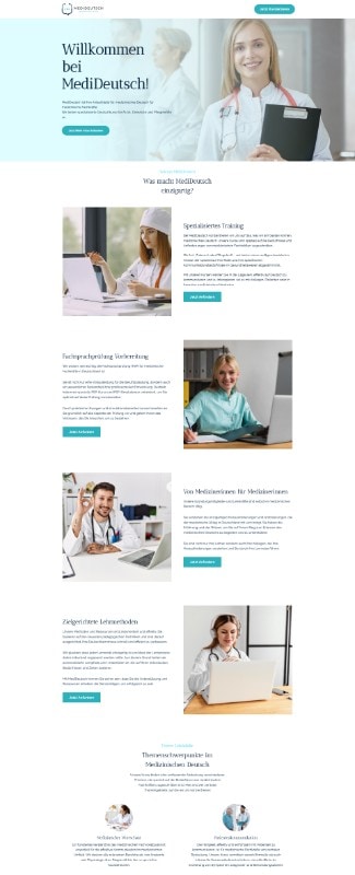 Ein responsives Website-Design für eine Arztpraxis in Augsburg.